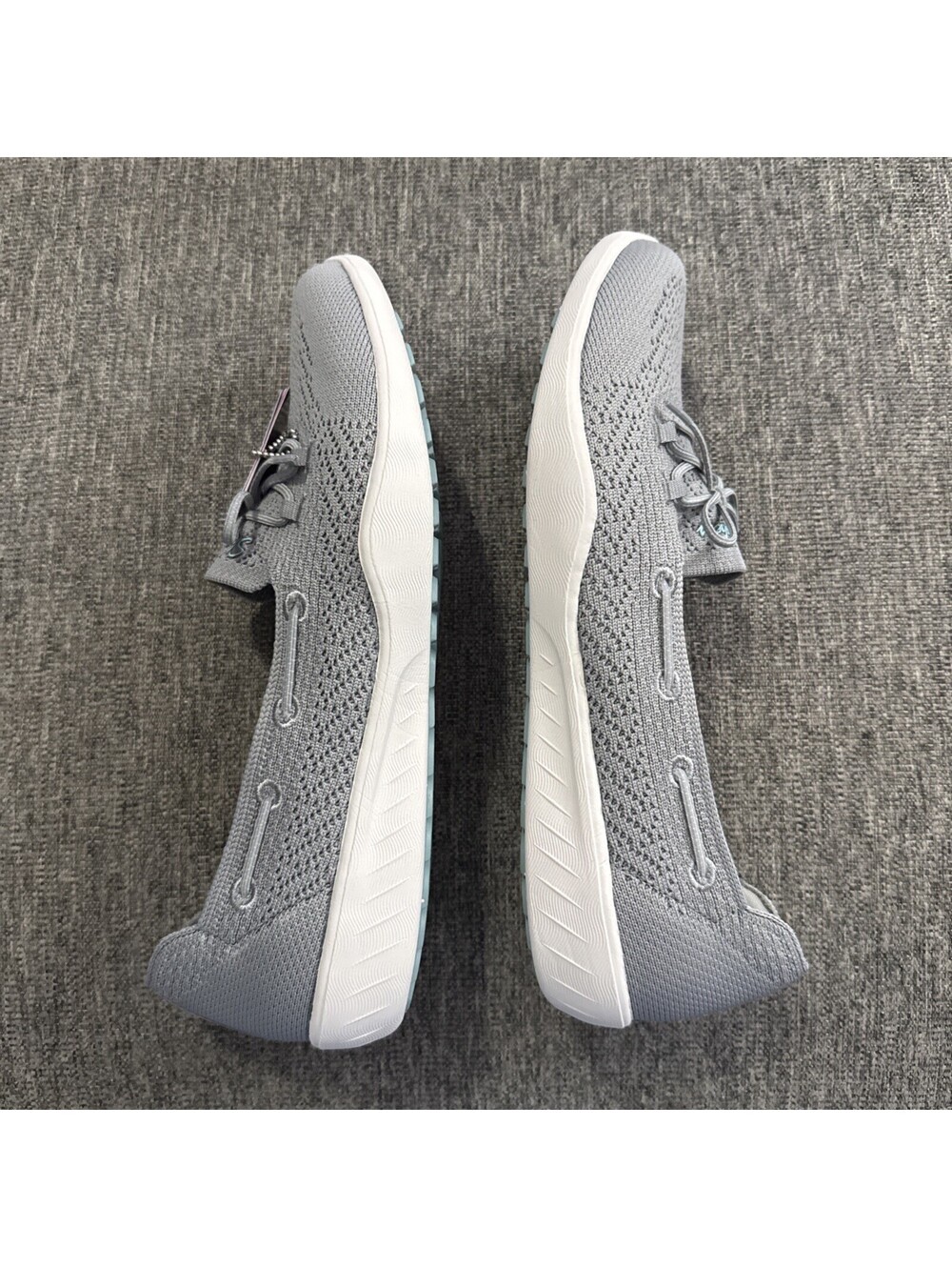 Skechers Women’s 10 Gray Newbury St Preppy Gal Gray Walking Slip On New In Box - Picture 6 of 14